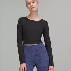 Lululemon wunder train cropped shirt